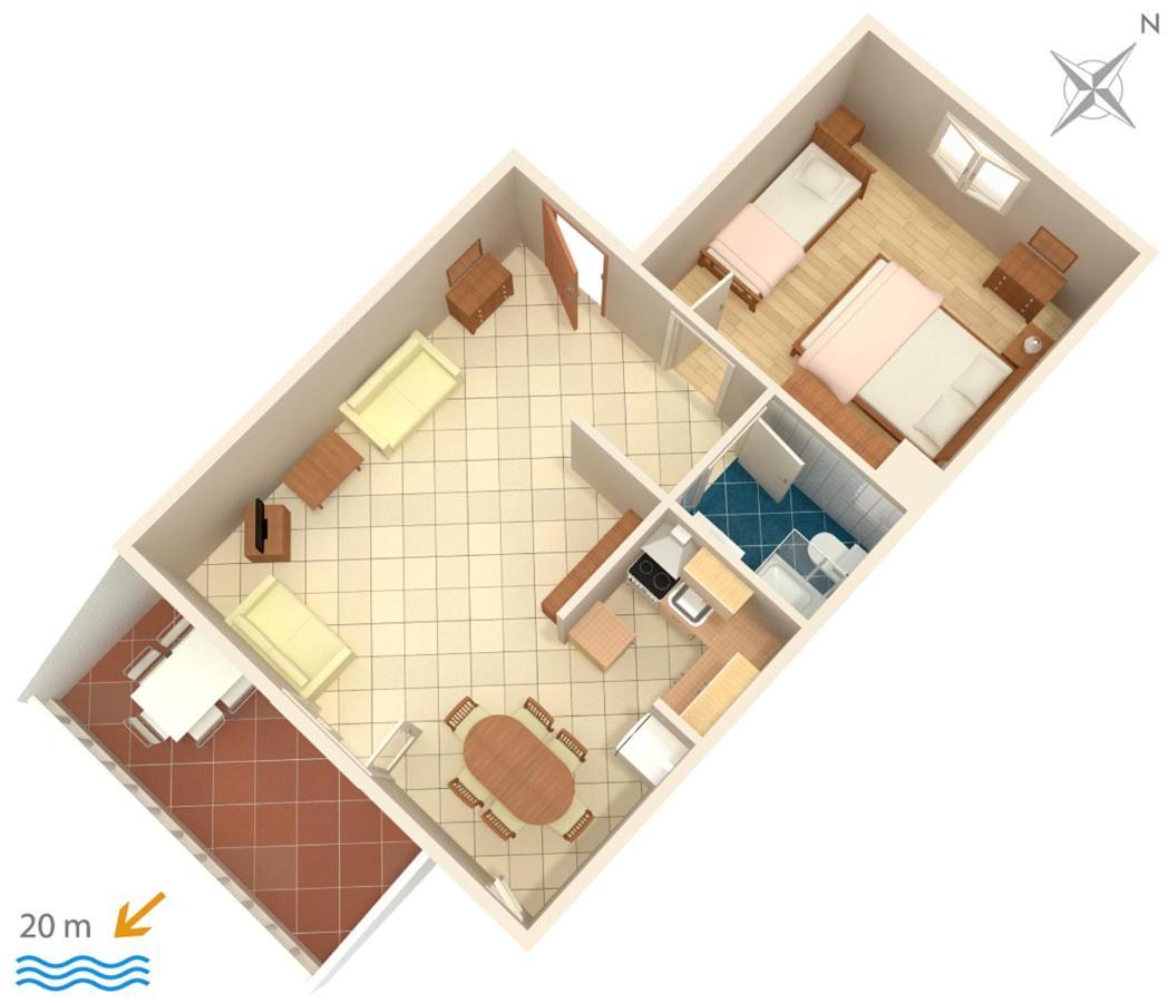 Apartments By The Sea Podgora, Makarska - 6713 외부 사진